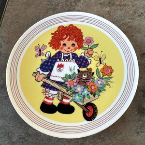 Raggedy Ann Flowers “The Sunshine Wagon” Decorative Plate B63